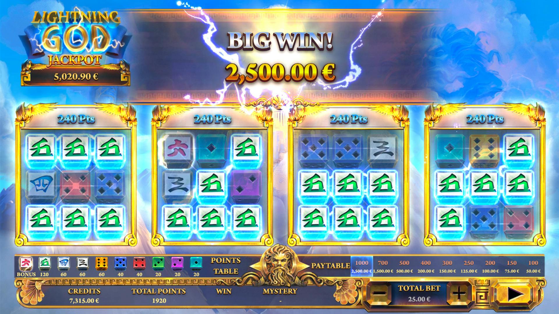 Gaming1 Lightning God dice spel, daag de machtige Zeus uit!