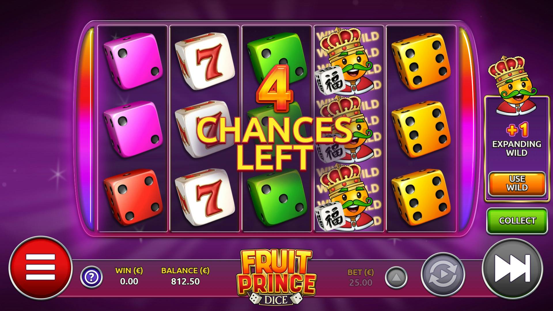 Fruit Prince dice slot de Airdice, à vous les Wilds.