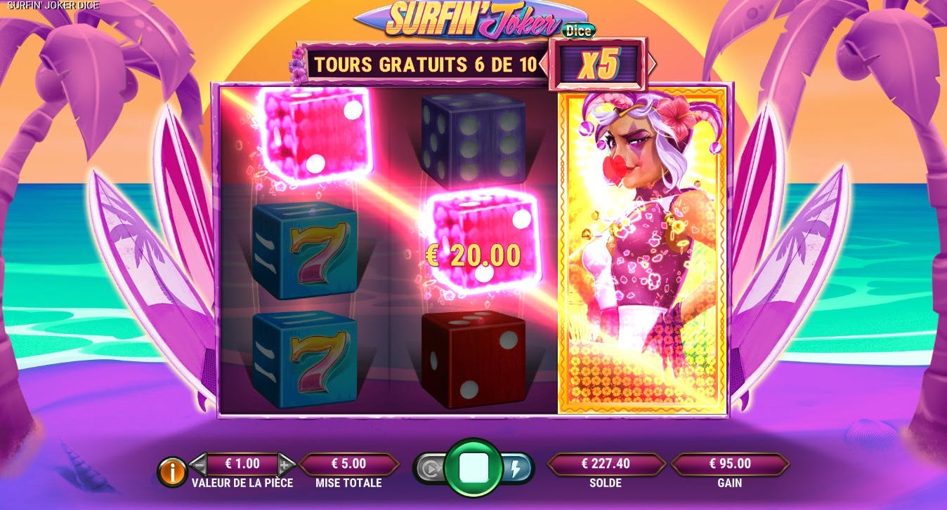 GameArt Surfin Joker Dice, surfez sur les gains !