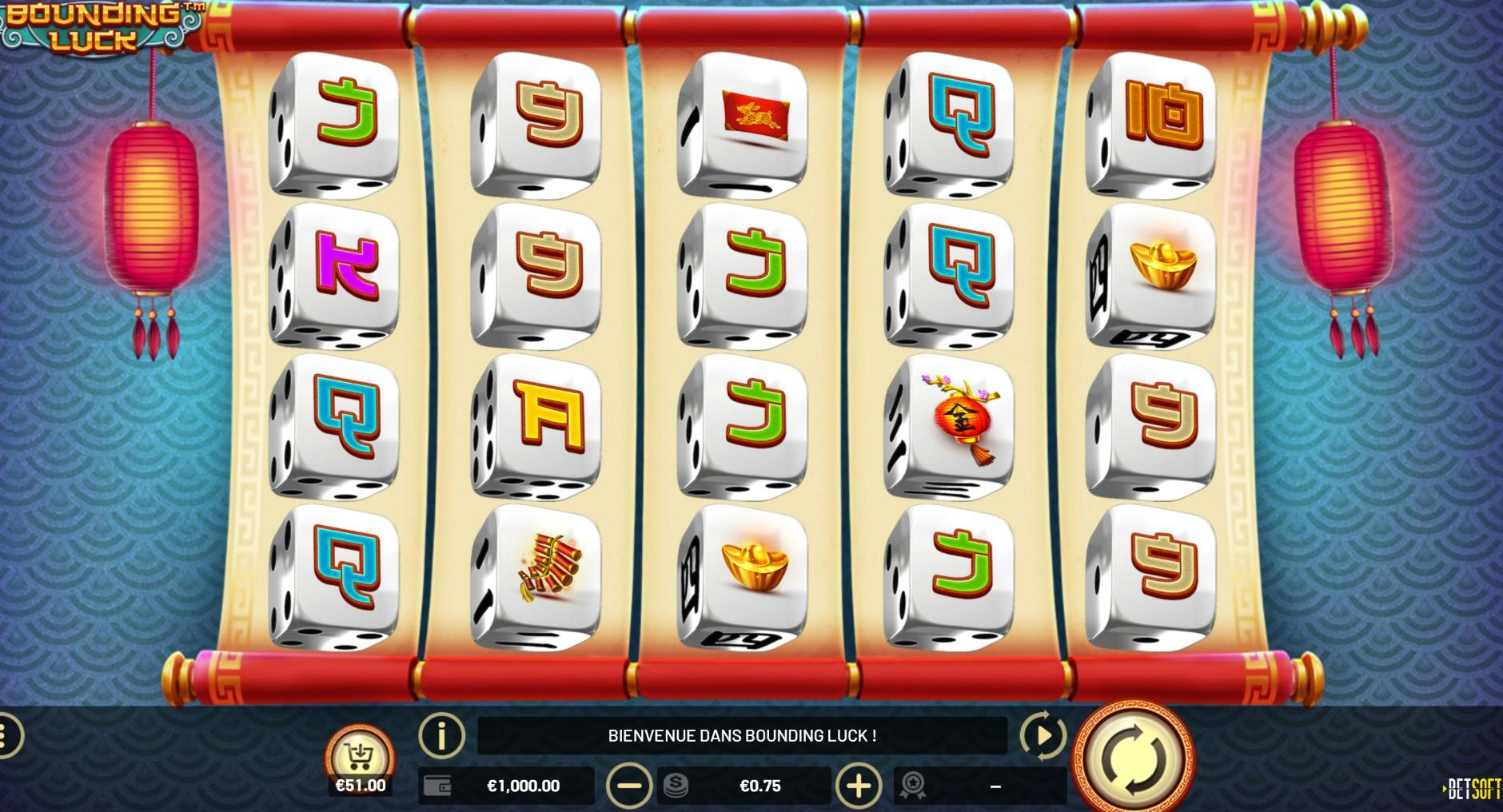 Betsoft Bounding Luck jeu dice slot surprenant