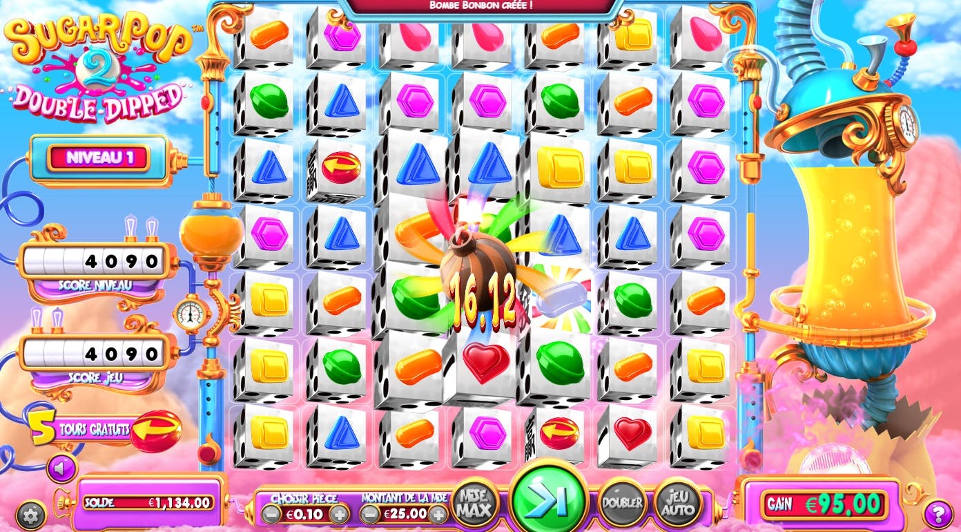 Betsoft Sugar Pop 2 Double Dipped Dice Slot game, ready for fruity wins?