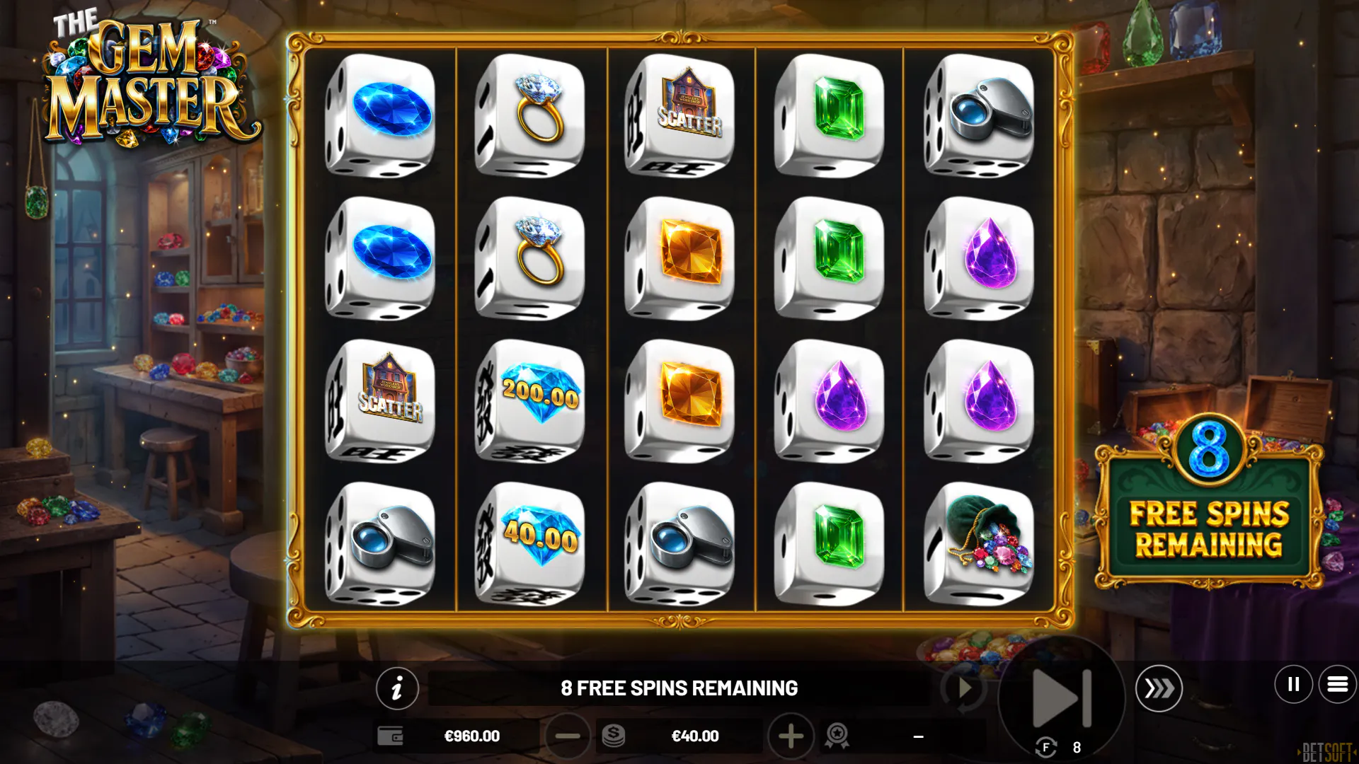The Gem Master Dice: Ga op edelstenenjacht!
