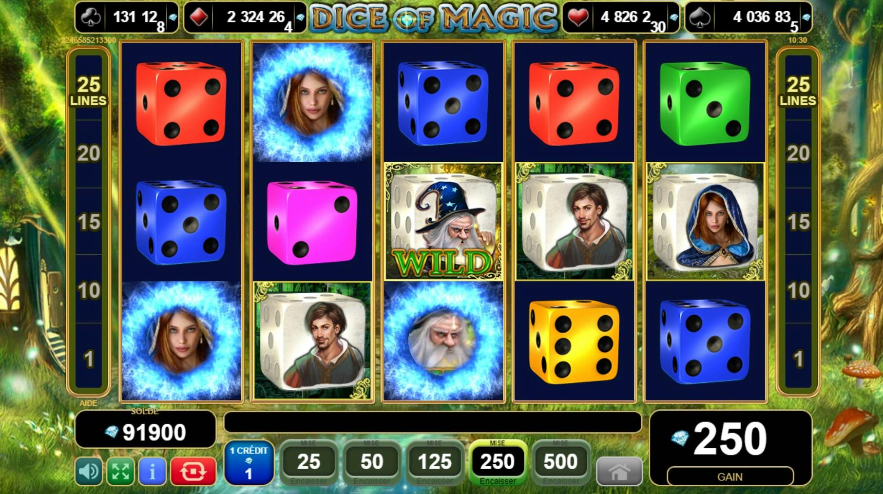 EGT Dice Of Magic jeu de dice slot surprenant