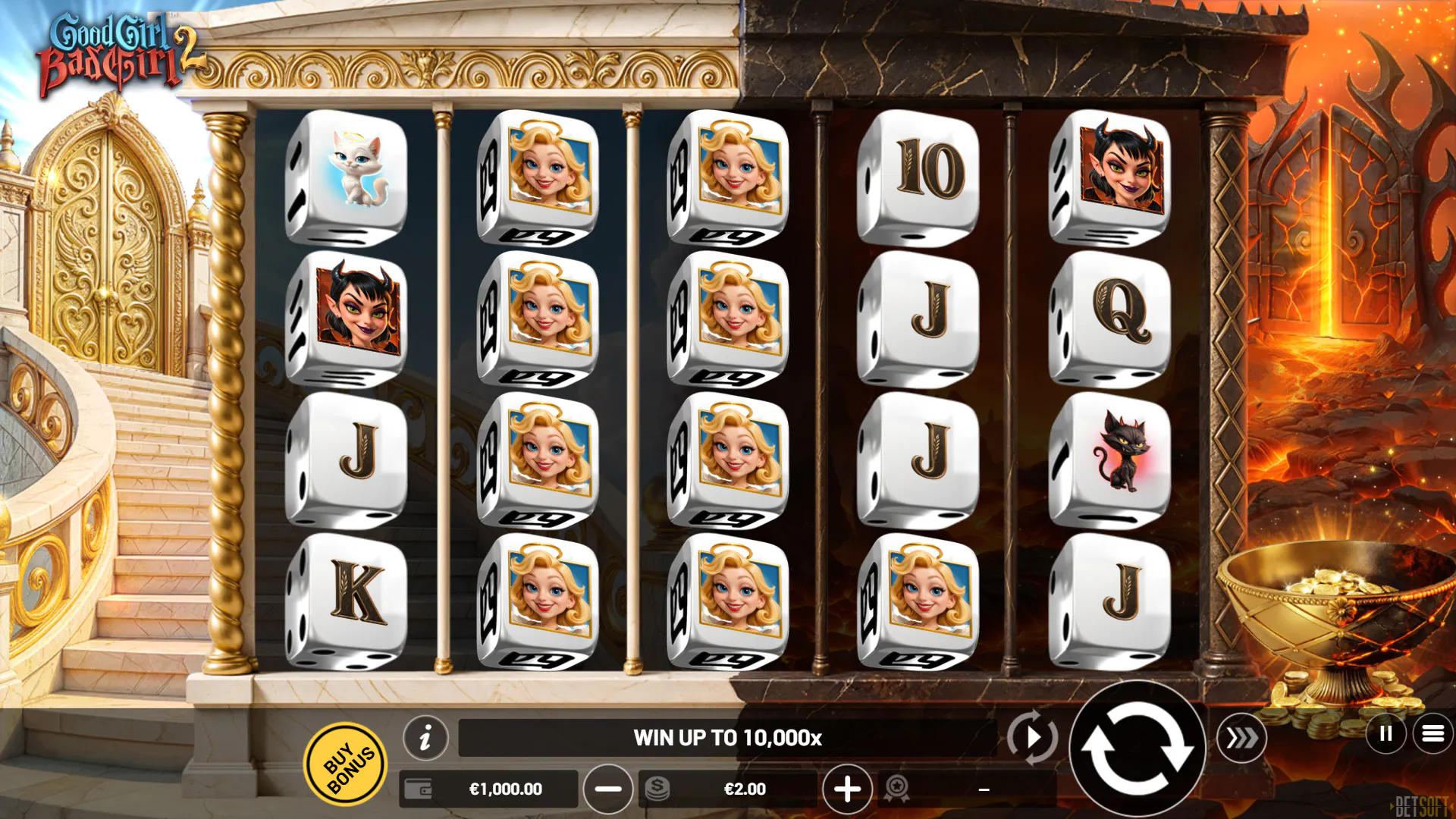 Choose your side on Good Girl Bad Girl 2 Dice