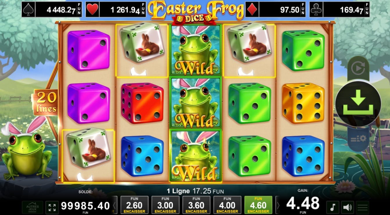 Easter Frog Dice : Un Diceslot Festif pour Pâques