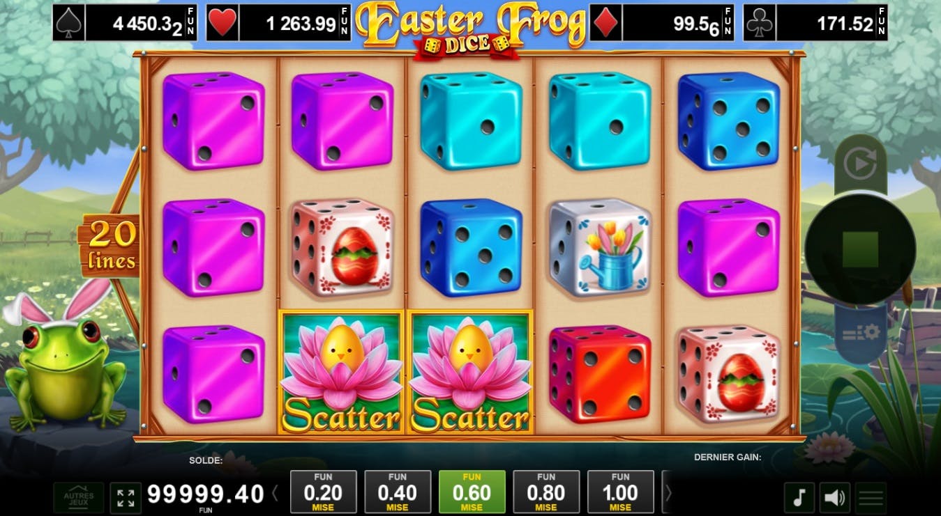 Easter Frog Dice : Un Diceslot Festif pour Pâques