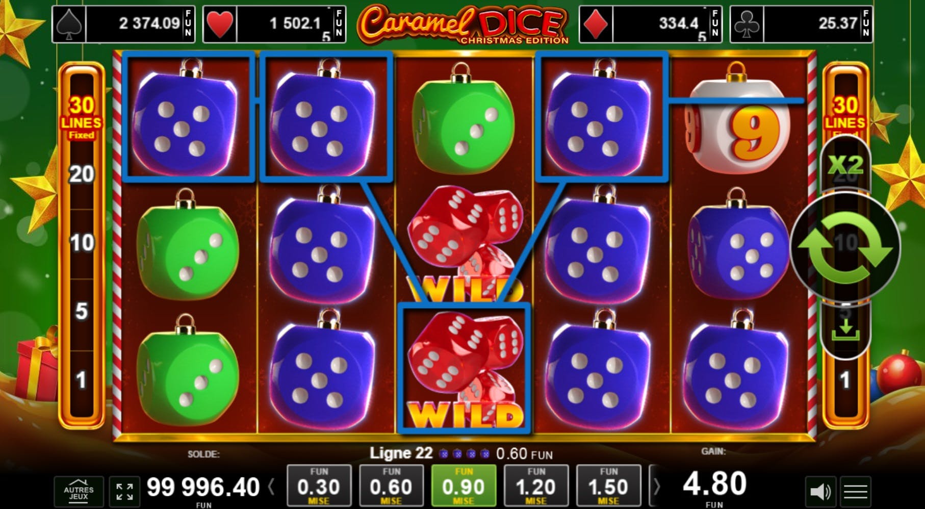 Een regen van cadeaus op de Caramel Dice Christmas Edition