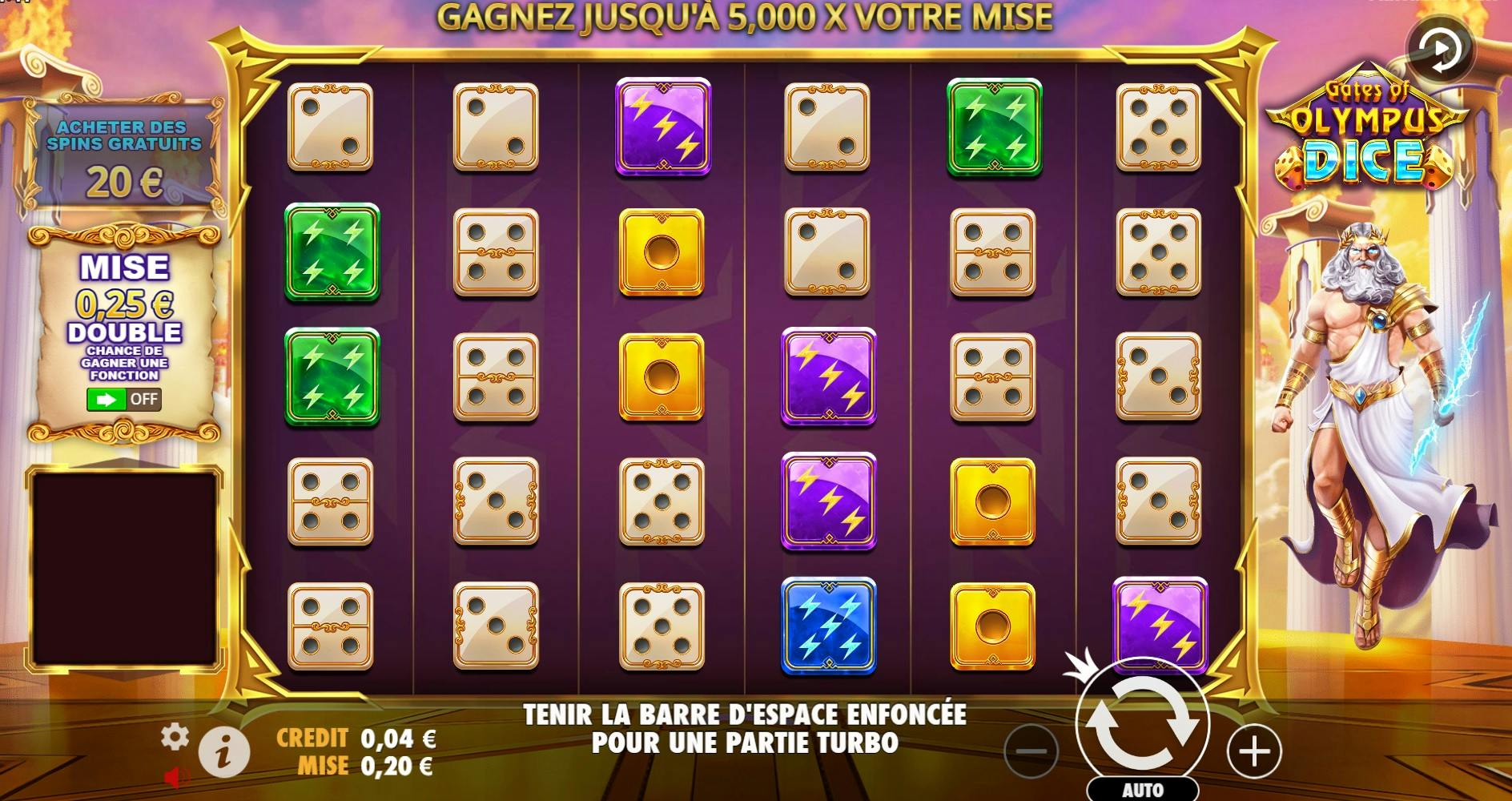 Pragmatic Play Gates of Olympus Diceslot Game