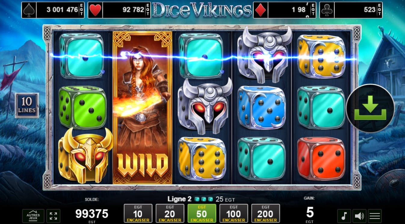 Amusenet Dice Vikings diceslot spel vol spanning