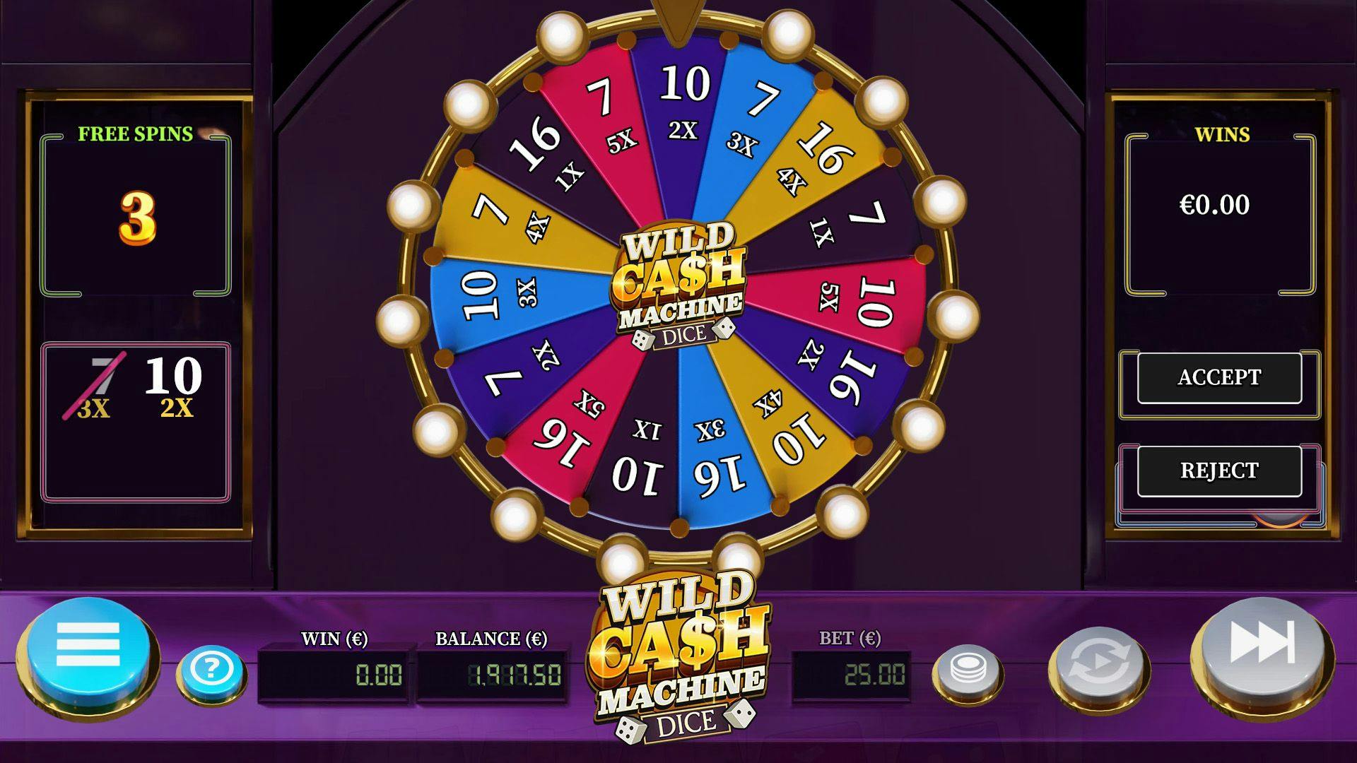 Nouveau jeu Wild Cash Machine de Airdice