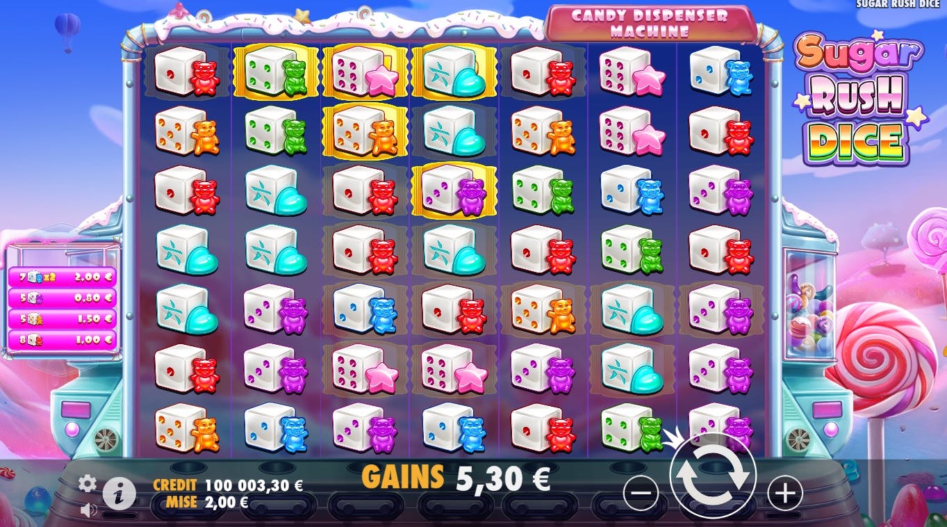 Ontdek het Sugar Rush diceslot spel van Pragmatic Play