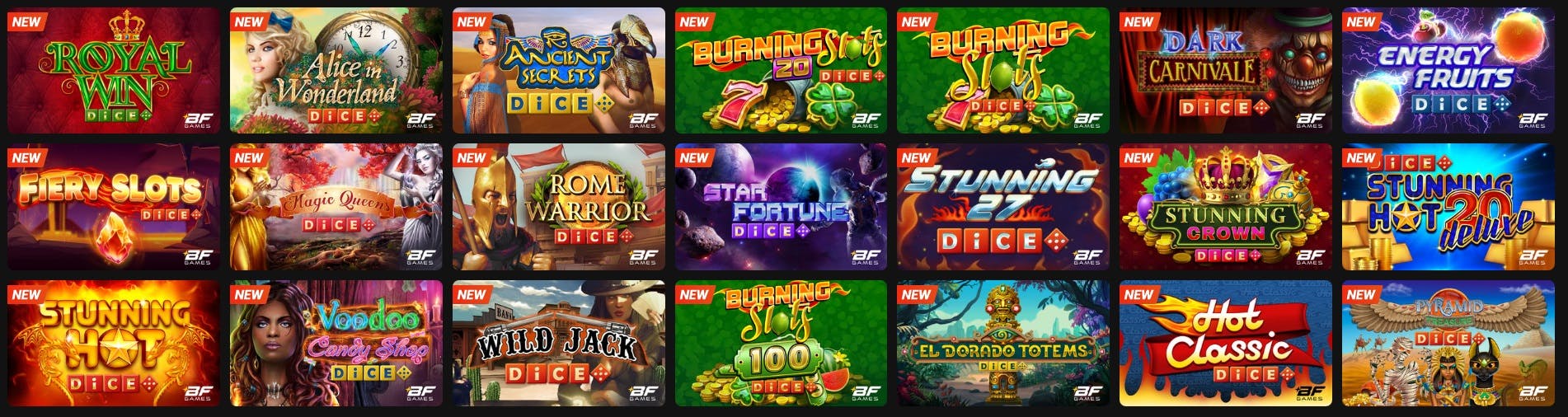 Stort je op de nieuwe games van de aanbieder BFGames.