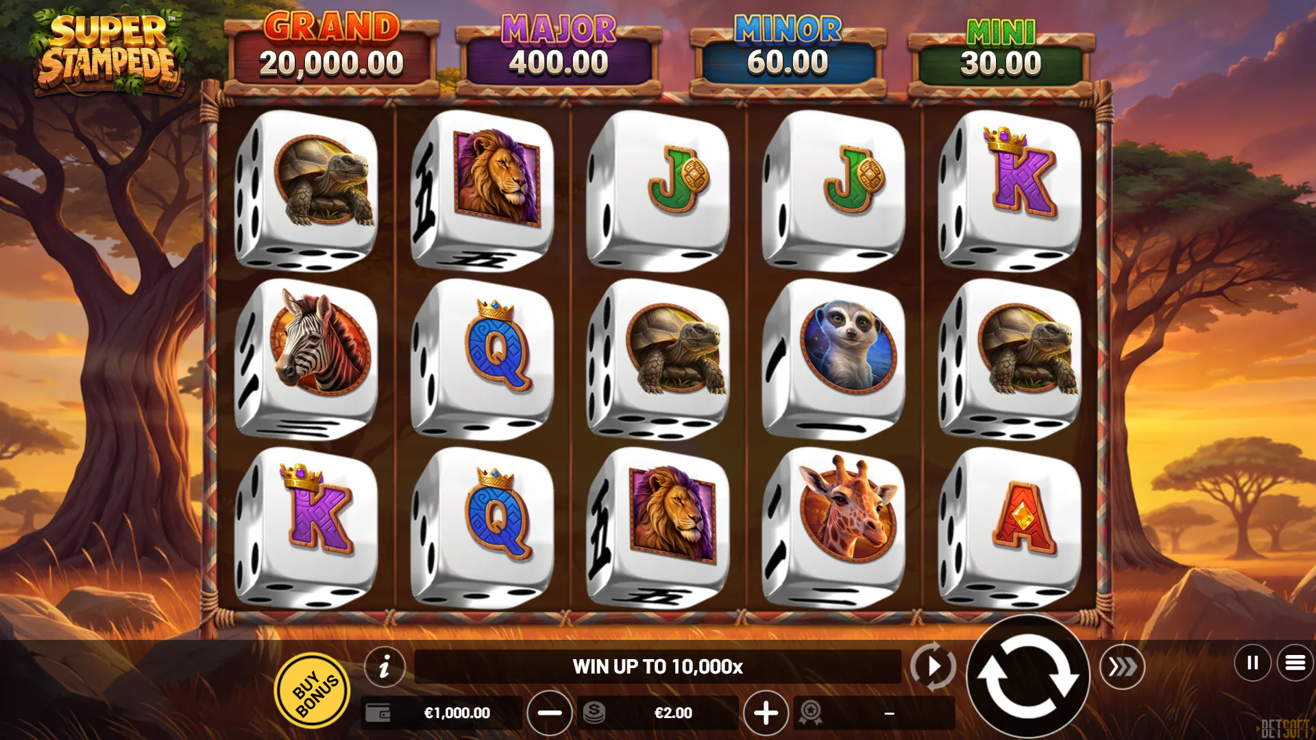 In the heart of the savanna with Super Stampede