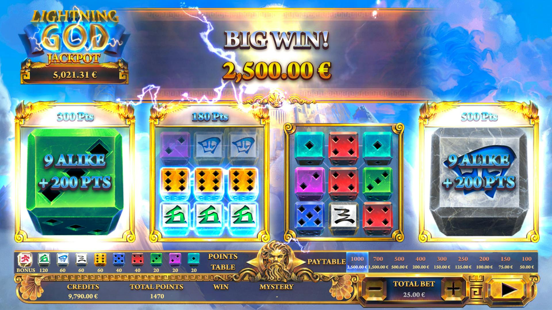 Gaming1 Lightning God dice spel, daag de machtige Zeus uit!