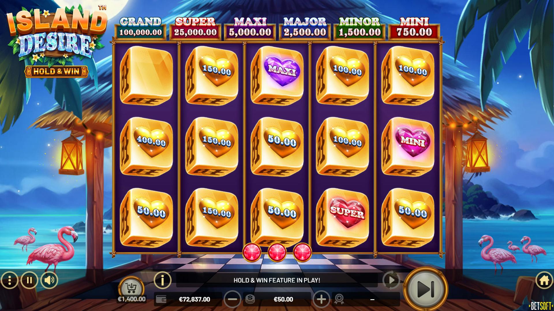 Tropical Escape with Island Desire Hold & Win