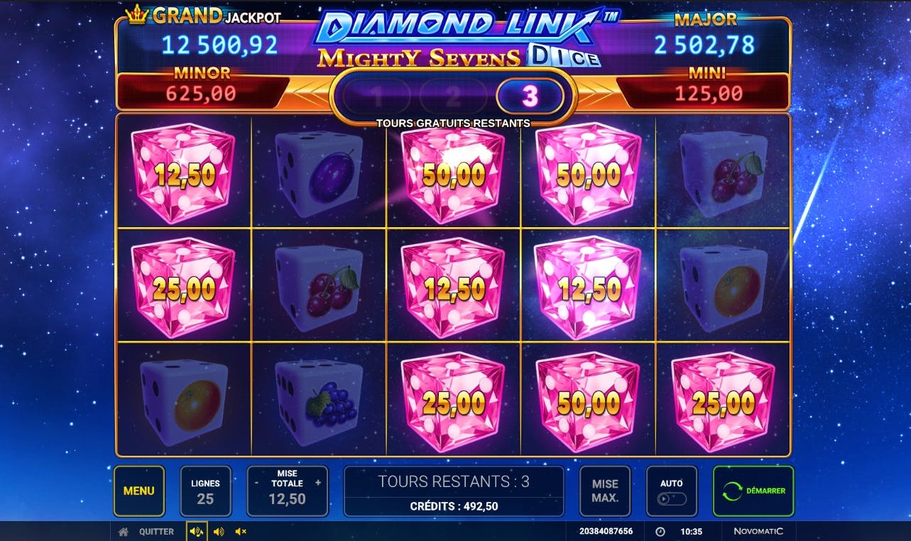 Diamond Link: Mighty Sevens Dice, a classic revisited