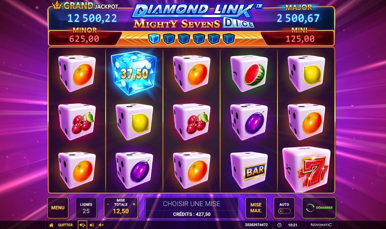 Diamond Link: Mighty Sevens Dice, a classic revisited