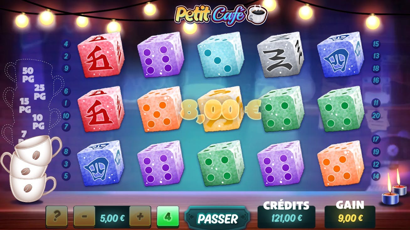 Relax and enjoy with Petit Café Diceslot