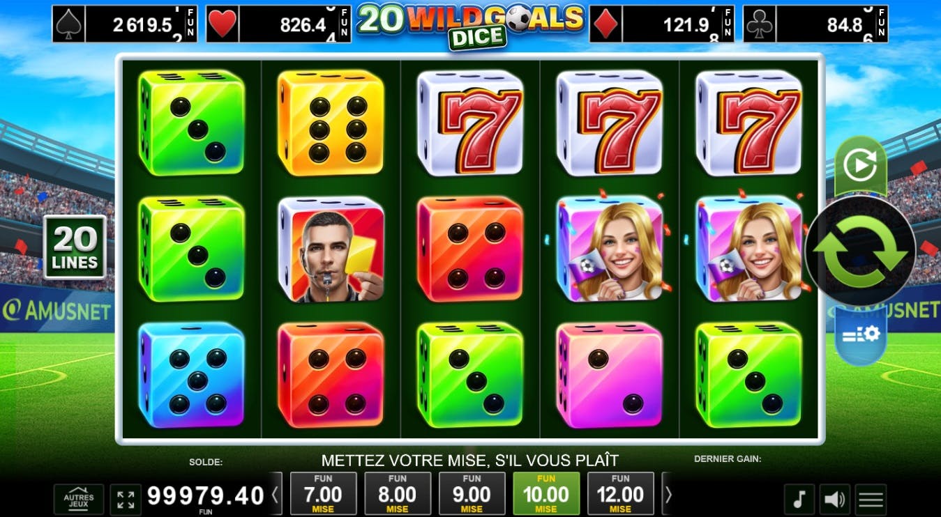 Double the score with 20 Wild Goal Dice