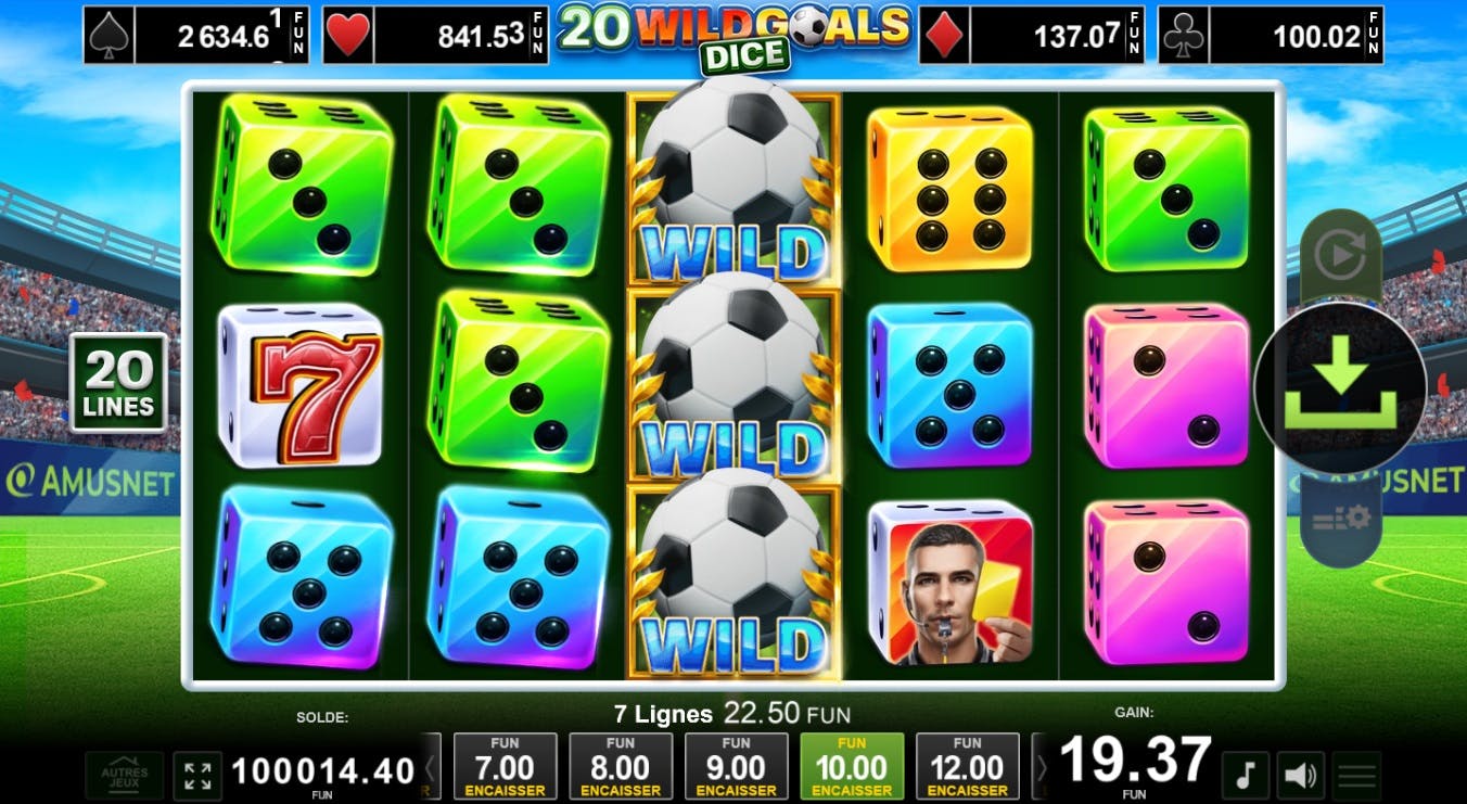 Double the score with 20 Wild Goal Dice