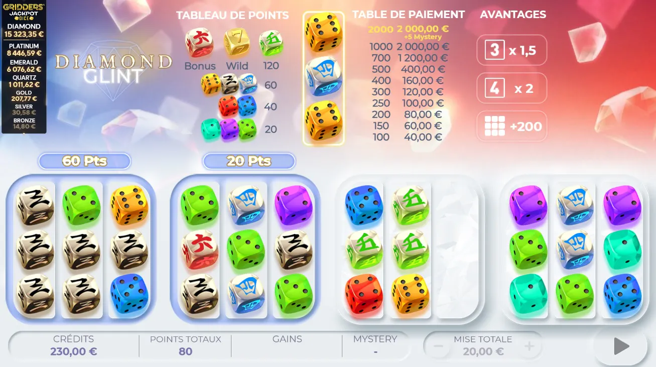 Diamond Glint, éclats de diamants et jackpots en vue !