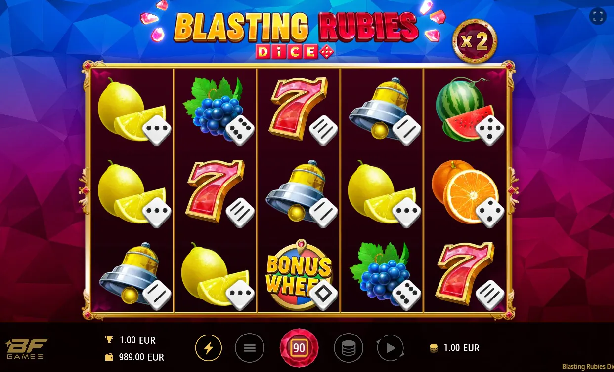 Blasting Rubies Dice, joyau fruité explosif