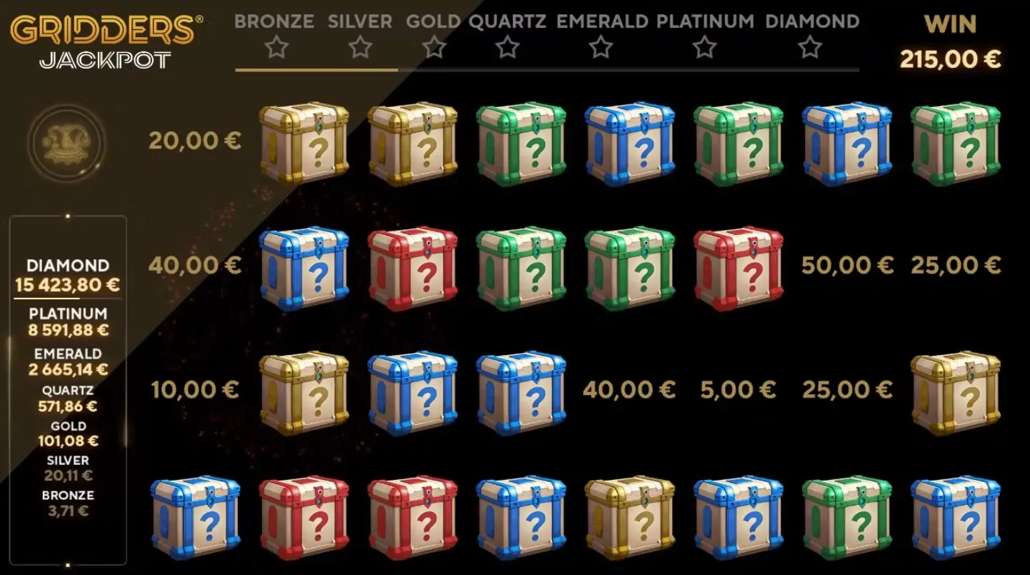 Gaming1 gridders jackpot bonus feature