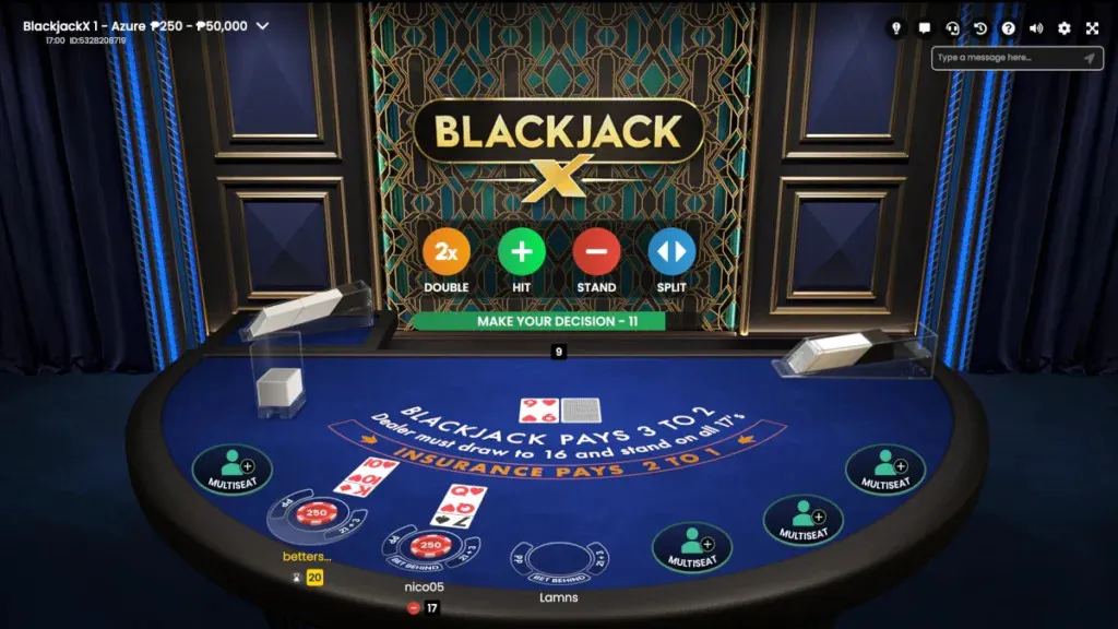 BlackJack X1 β Azure: Elegance from Pragmatic Play