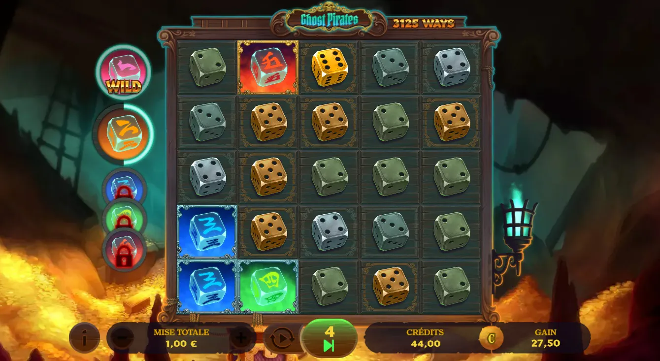 À l’abordage des gains avec Ghost Pirates Dice Slot