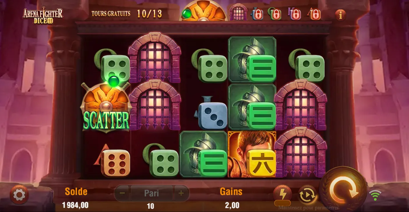 Arena Fighter Dice : Un combat épique vous attend