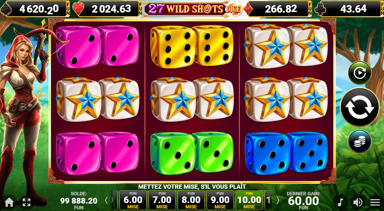 Aim for the bullseye on 27 Wild Shots Dice