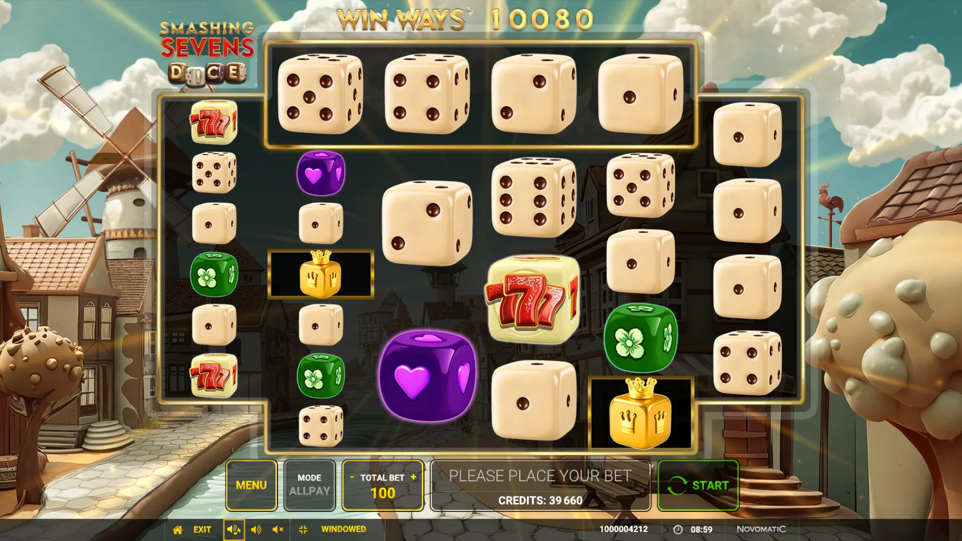 Break the white chocolate sevens on Smashing Sevens Dice!