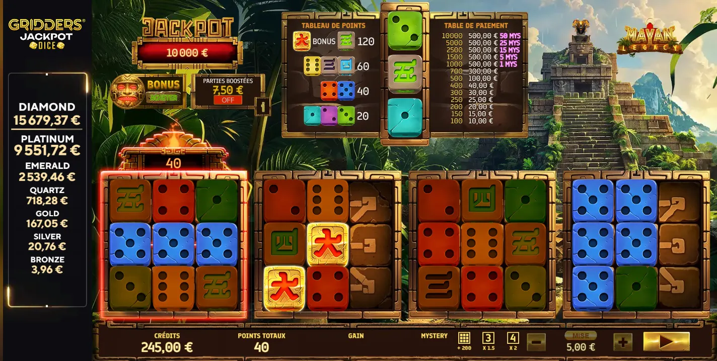 Verborgen schatten op Mayan Legacy Gridders