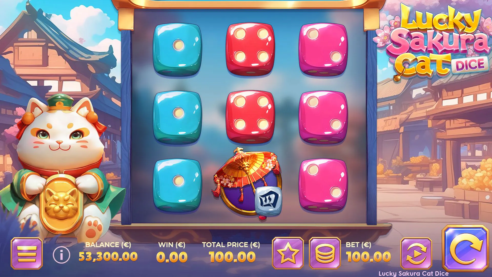Springtime sweetness with Lucky Sakura Cat Dice