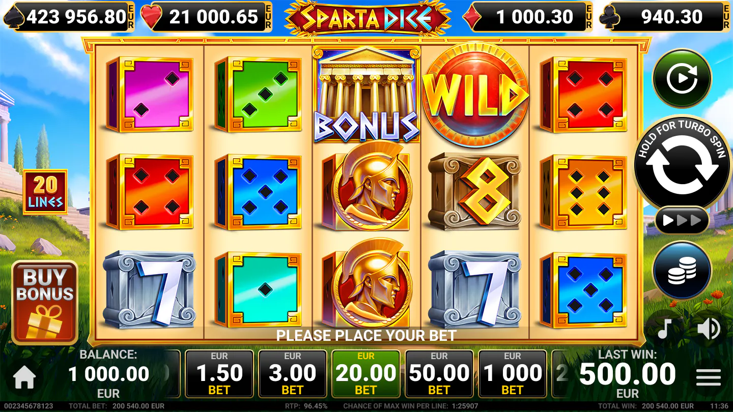 20 Sparta Dice: Enter the arena!
