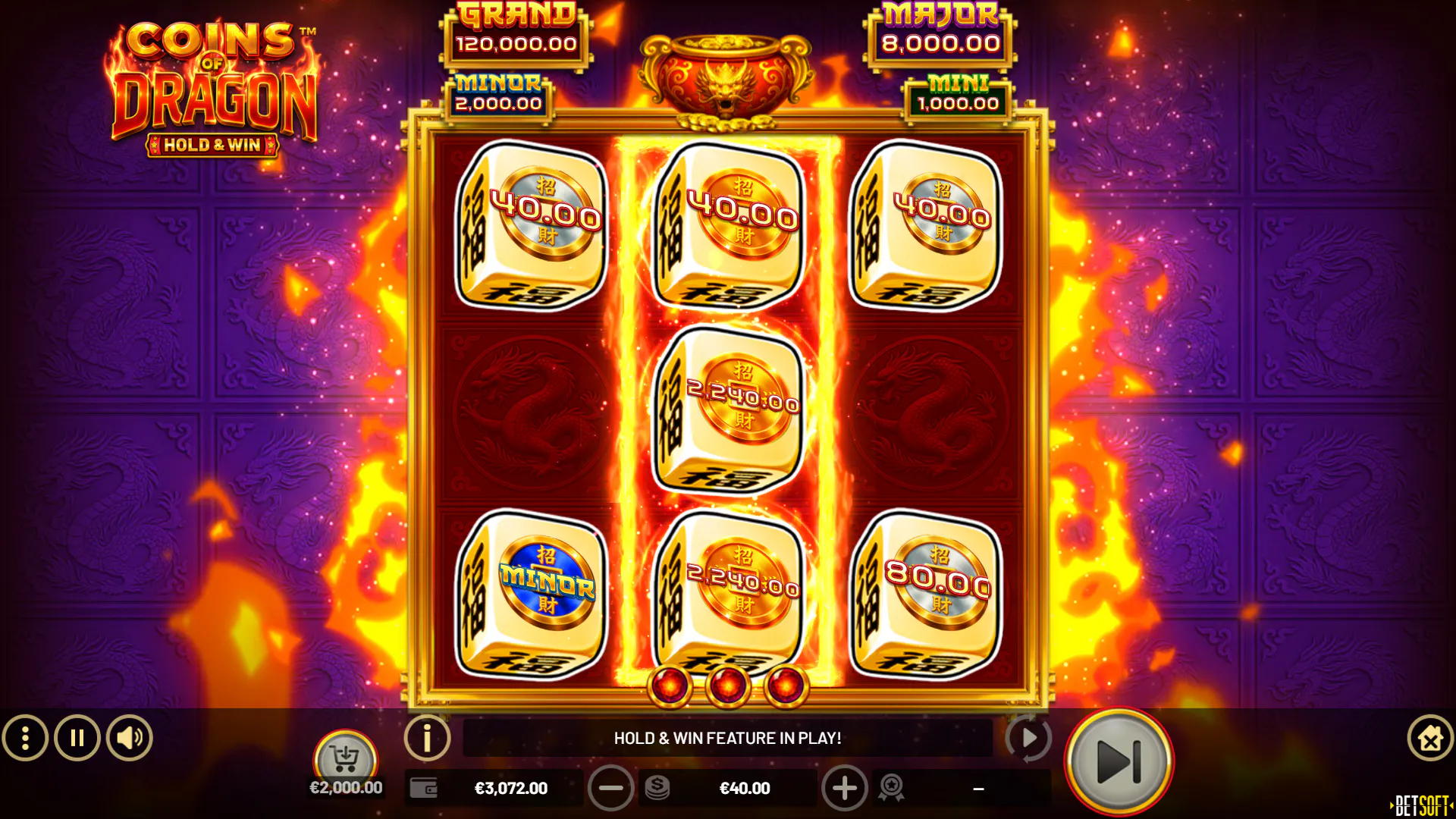 Coins of Dragon Diceslot de Betsoft
