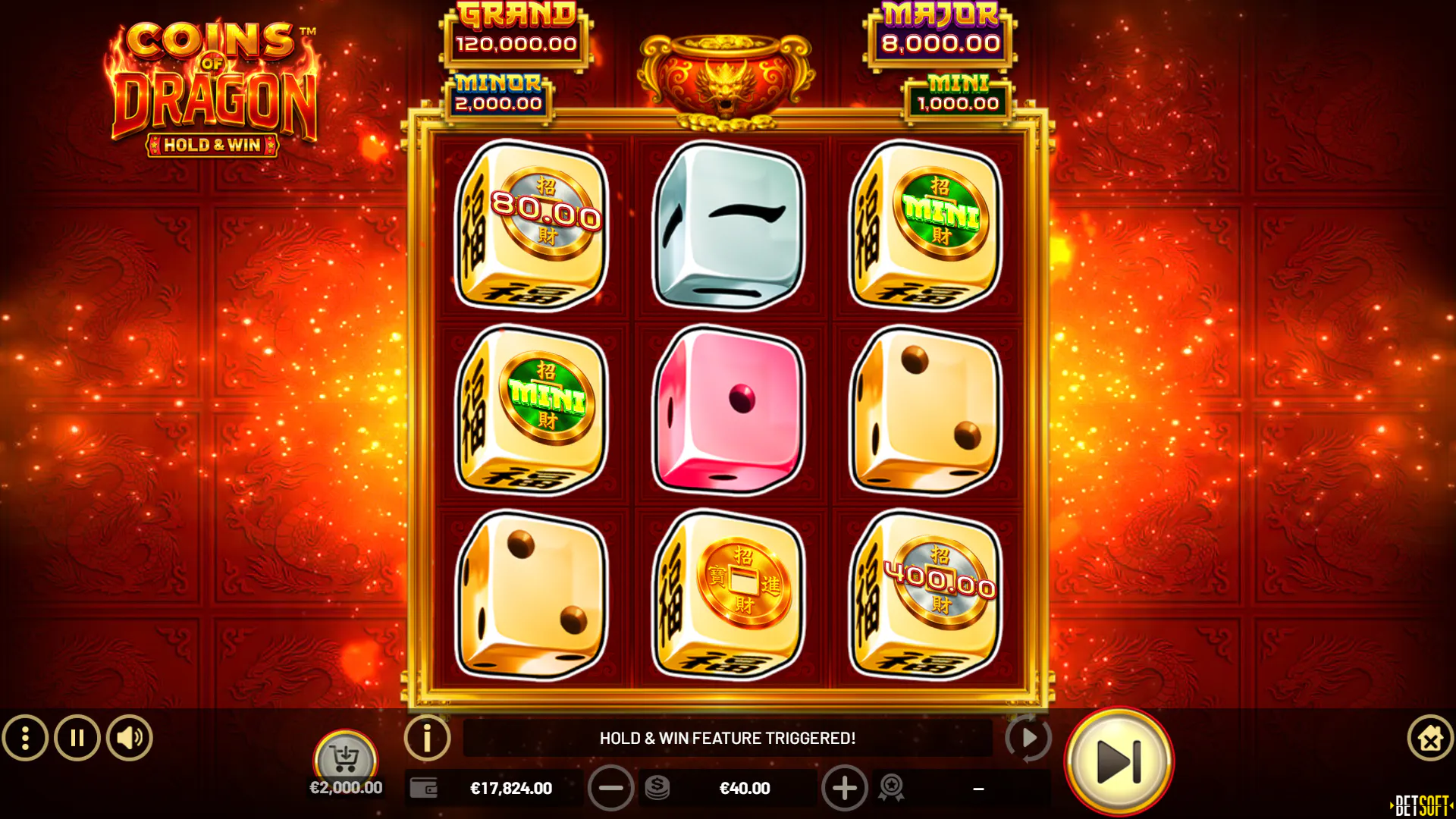 Coins of Dragon Diceslot de Betsoft