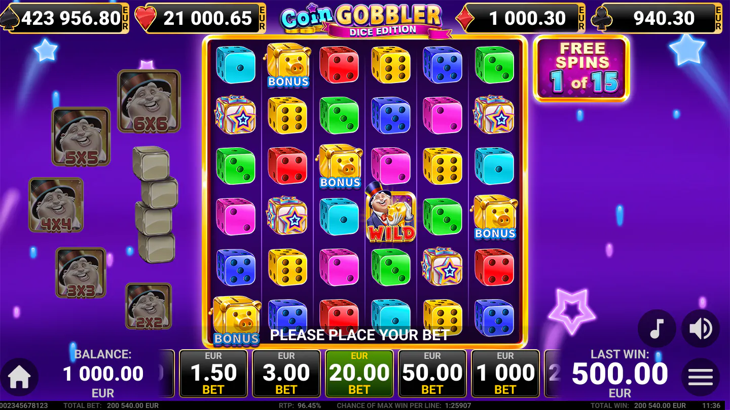 Faites sauter la banque avec Coin Gobbler Dice