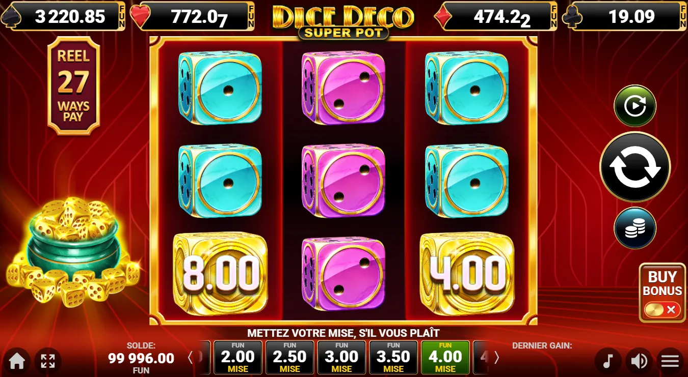 Dice Deco Super Pot en de geweldige schatten