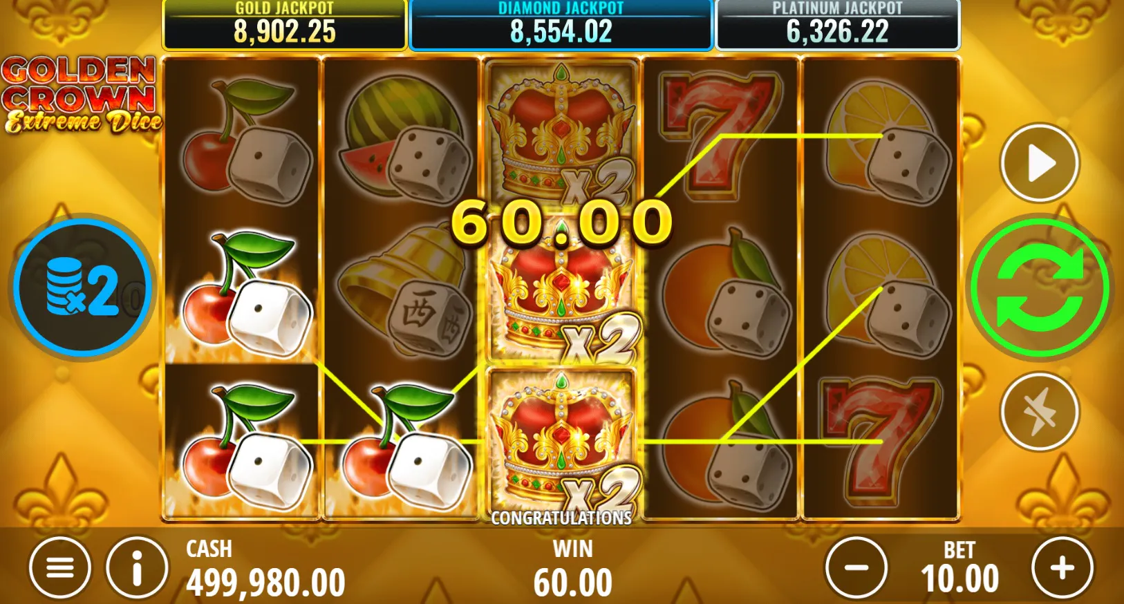 Victory is yours on Golden Crown Extreme!