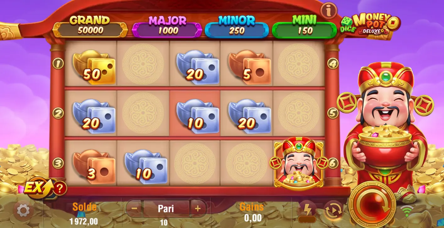 Verborgen schatten op de Money Pot Deluxe Dice
