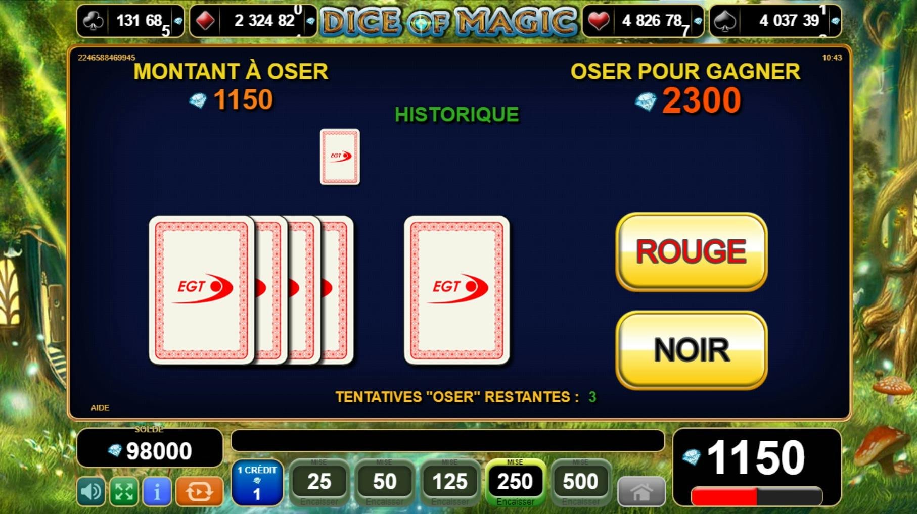 EGT Dice Of Magic jeu de dice slot surprenant