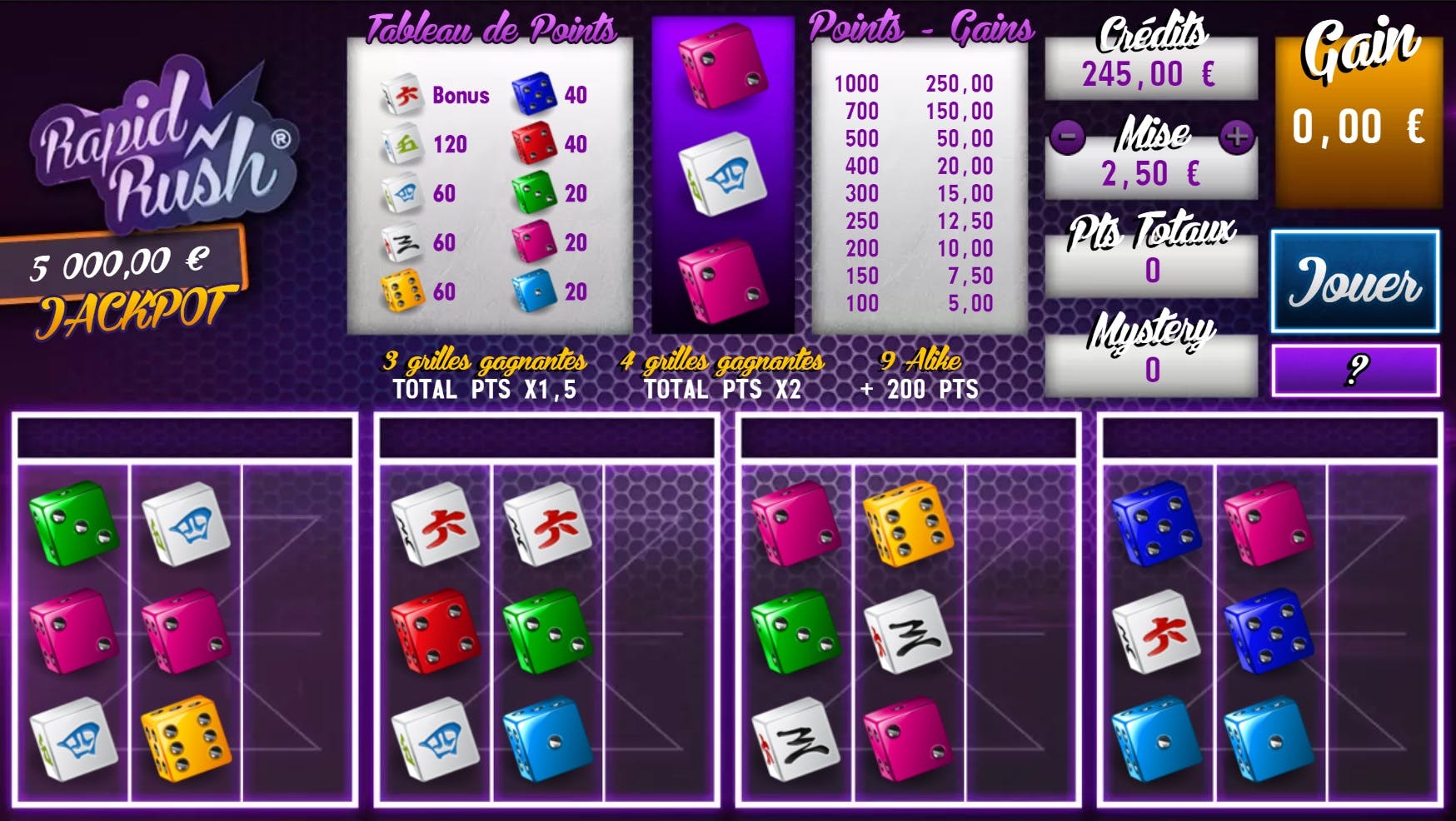 Rapid Rush Jackpot op Lucky Games Casino