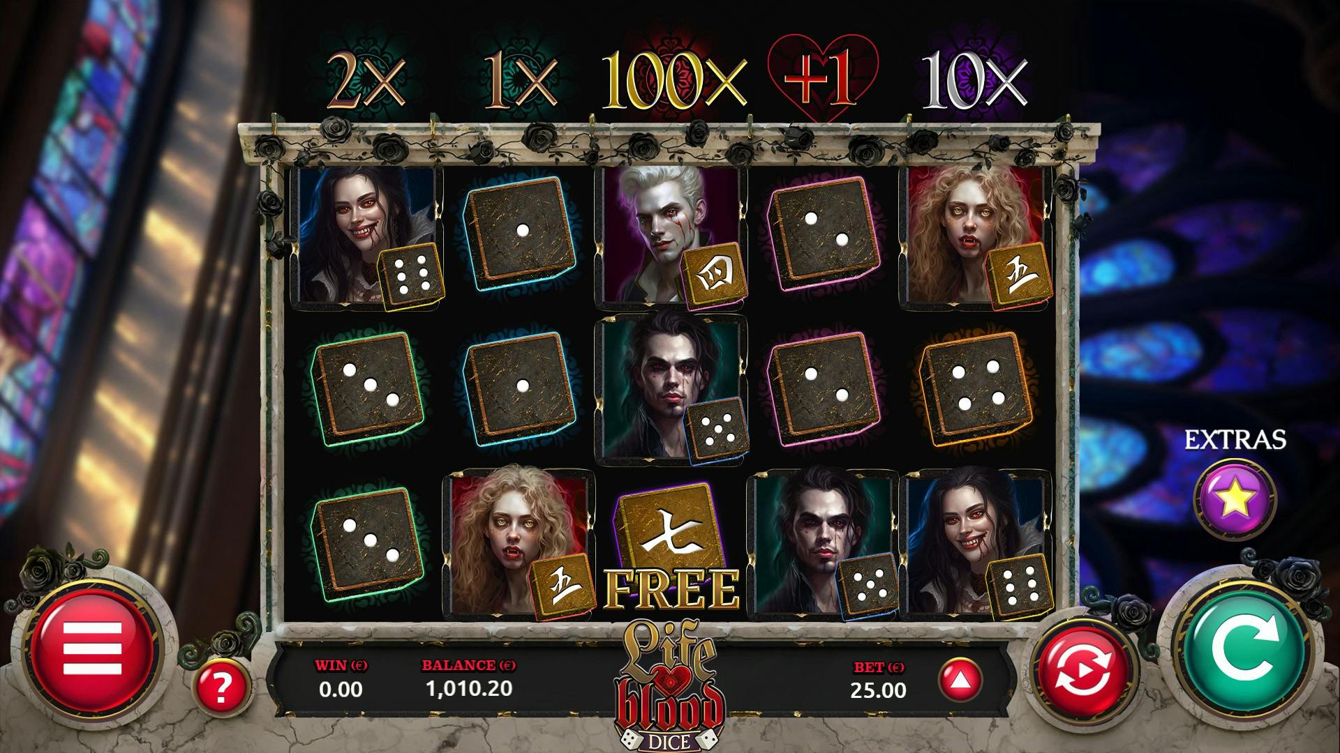 Life Blood Dice Slot, fortune awaits you in the darkness!