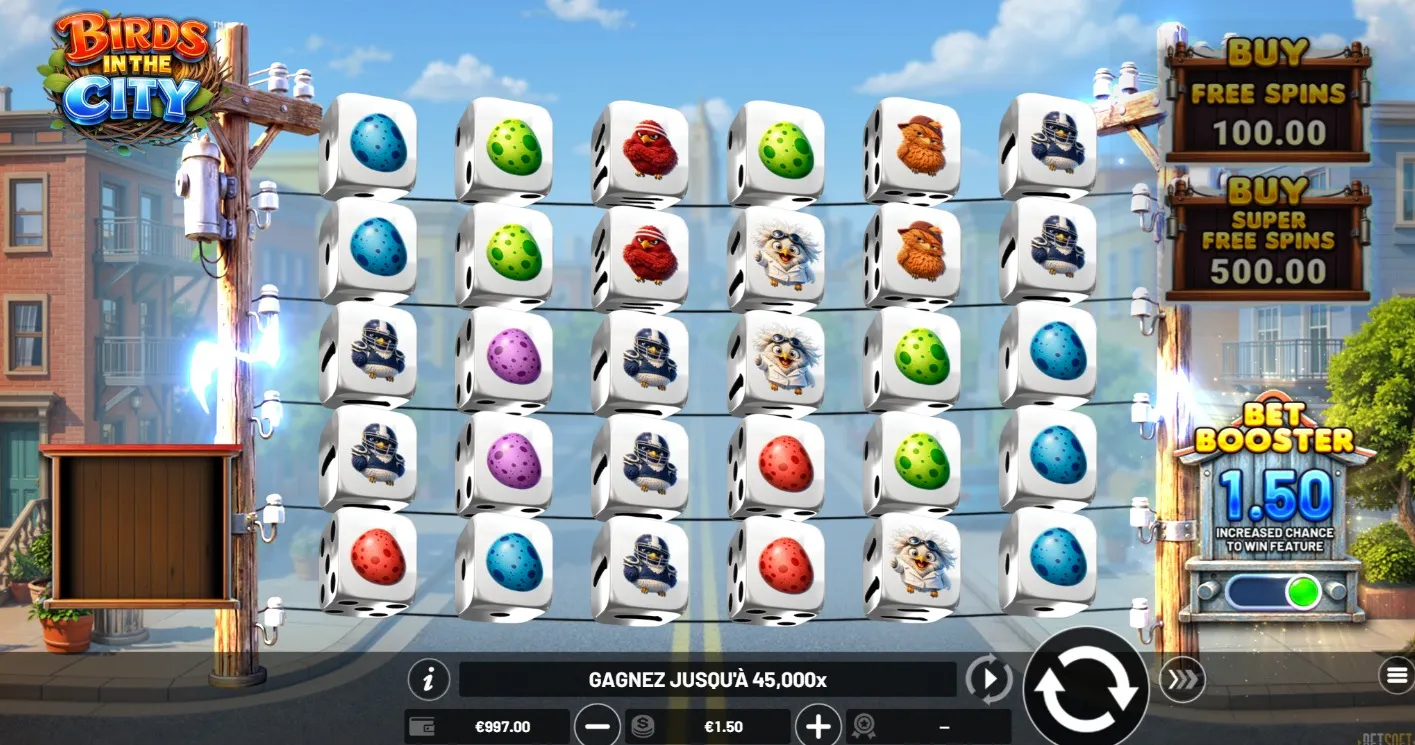 Birds in the City Dice – Betsoft | Lucky Games Belgique