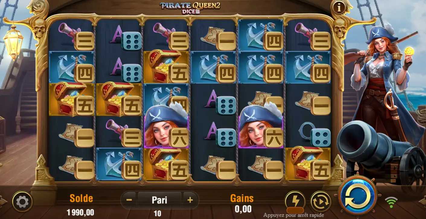 Embark on Pirate Queen 2 Dice