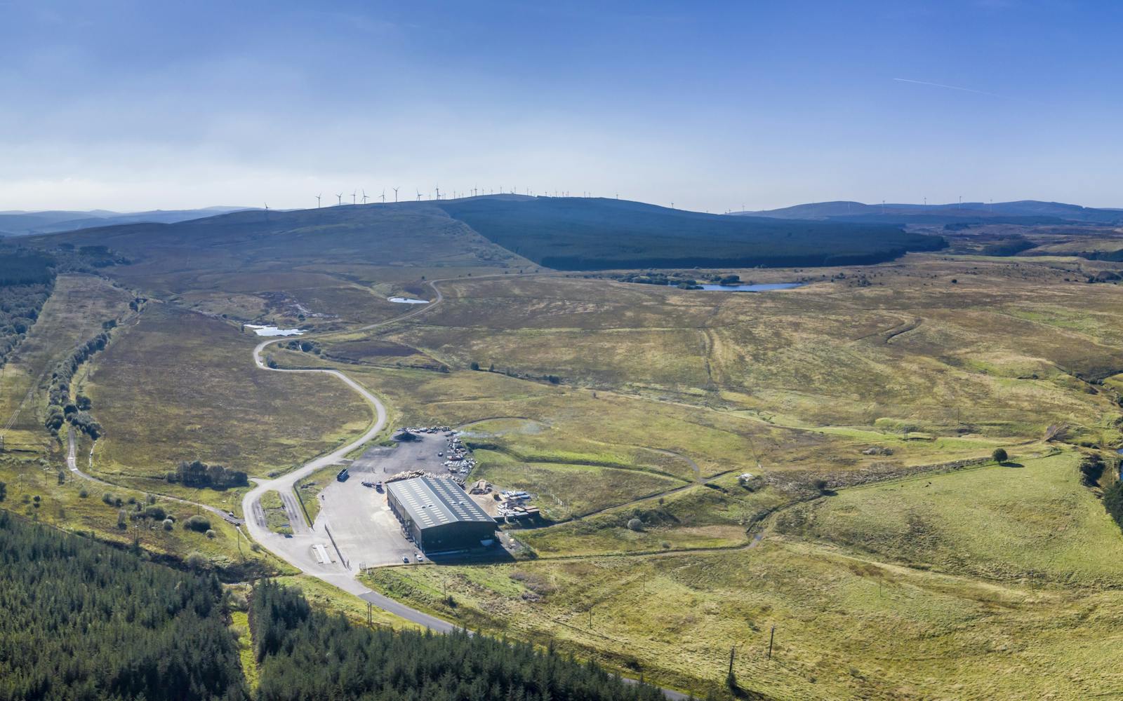 Hagshaw Energy Cluster from above Conexus West © Airborne Lens