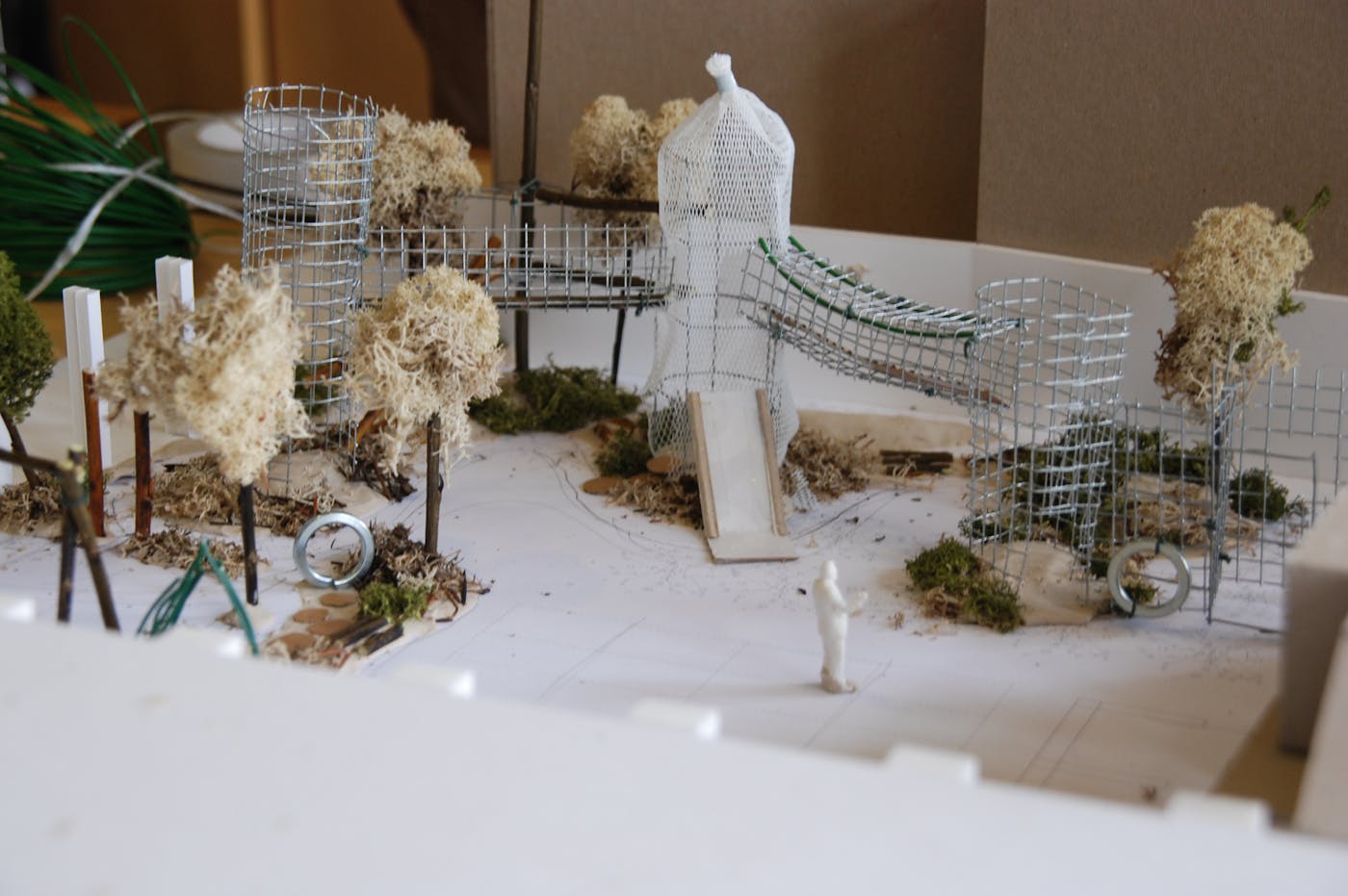 A model of a play area