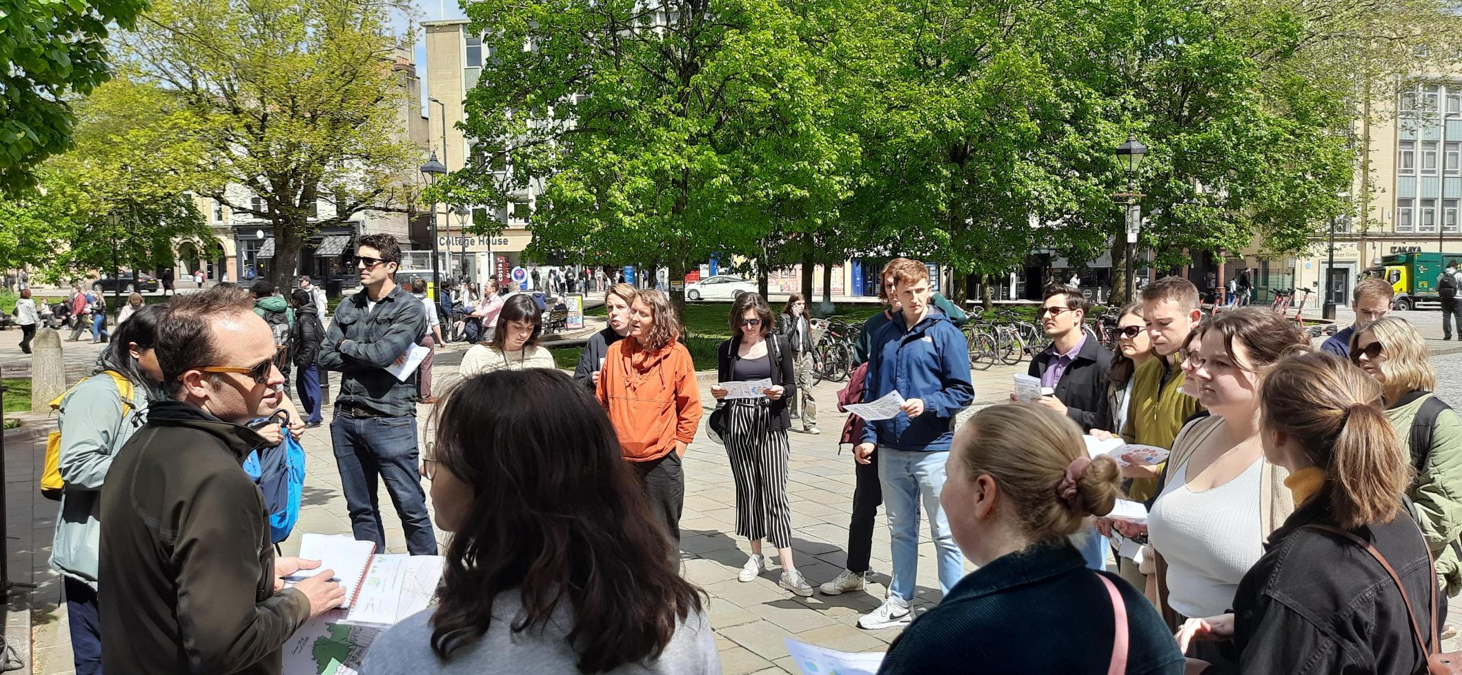 Group of people outside