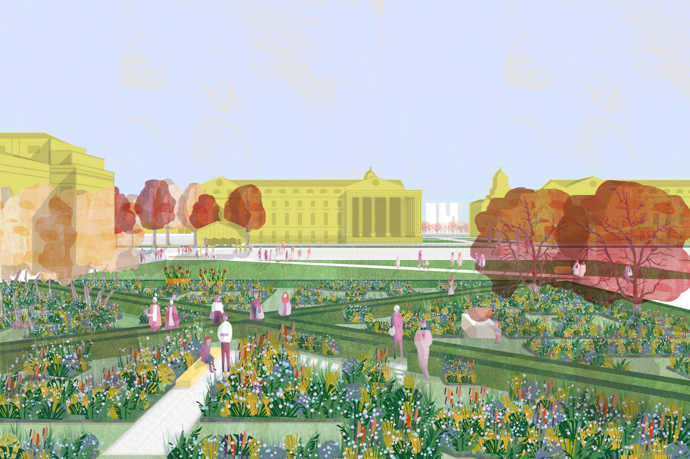 Illustration of the site at Royal Museums Greenwich